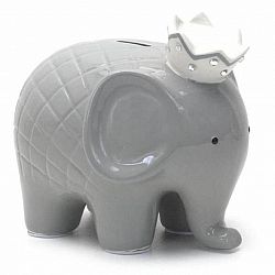 Grey Coco Elephant Bank